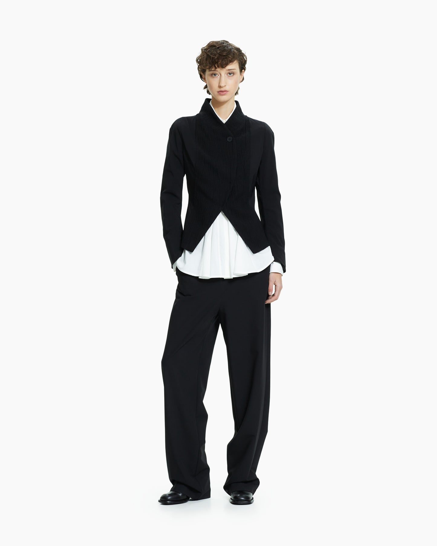 MLO Pantalone sartoriale a gamba ampia NERO