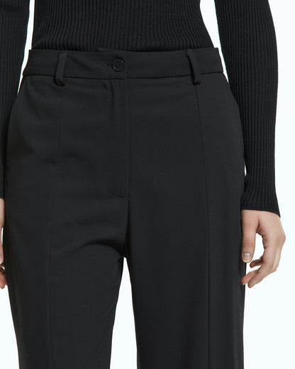 MLO Pantalone sartoriale con spacchi laterali NERO