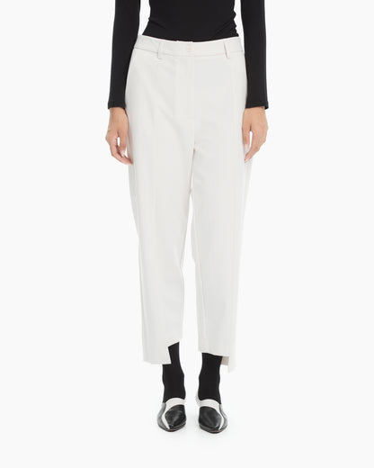 MLO Pantalone sartoriale con spacchi laterali BIANCO