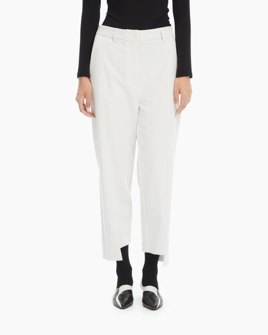 MLO Pantalone sartoriale con spacchi laterali BIANCO