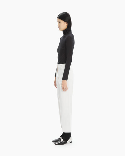 MLO Pantalone sartoriale con spacchi laterali BIANCO