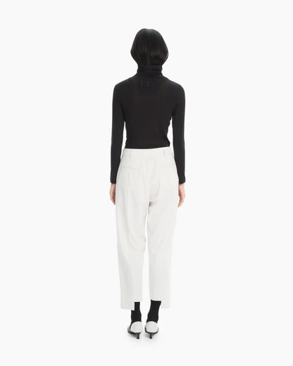 MLO Pantalone sartoriale con spacchi laterali BIANCO