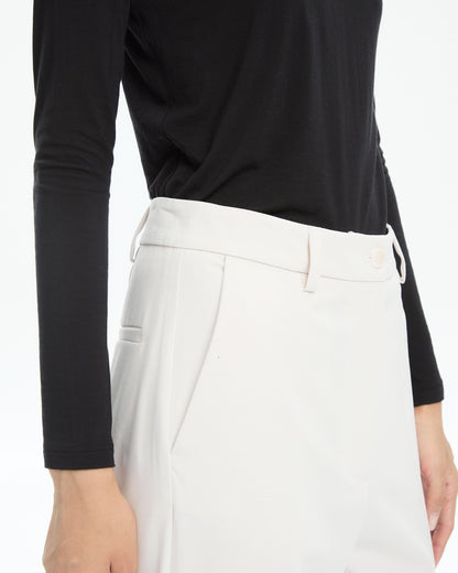 MLO Pantalone sartoriale con spacchi laterali BIANCO