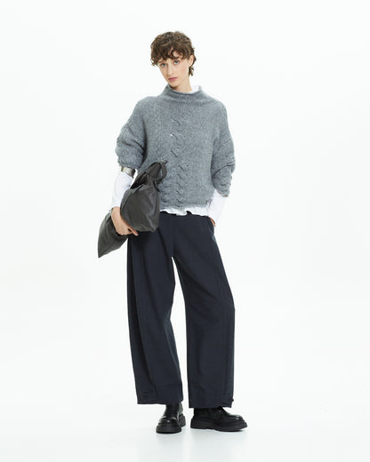 MLO Pantalone ampio cropped  GRIGIO