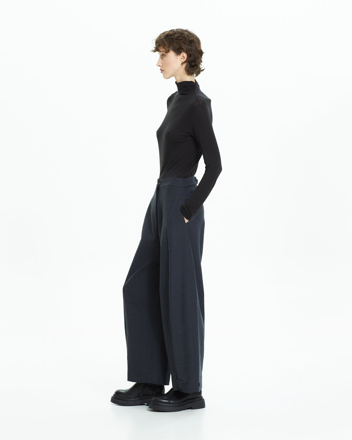 MLO Pantalone ampio cropped  GRIGIO