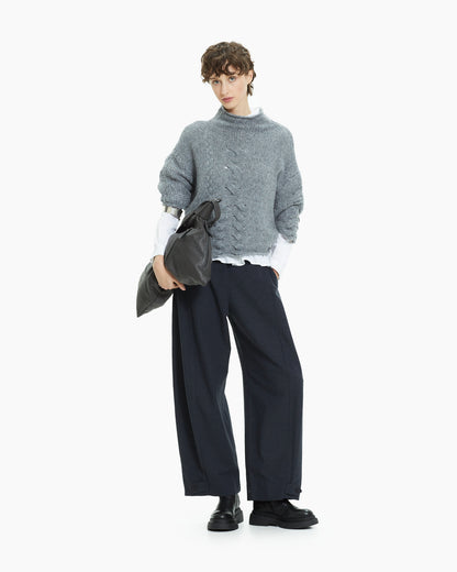 MLO Pantalone ampio cropped  GRIGIO