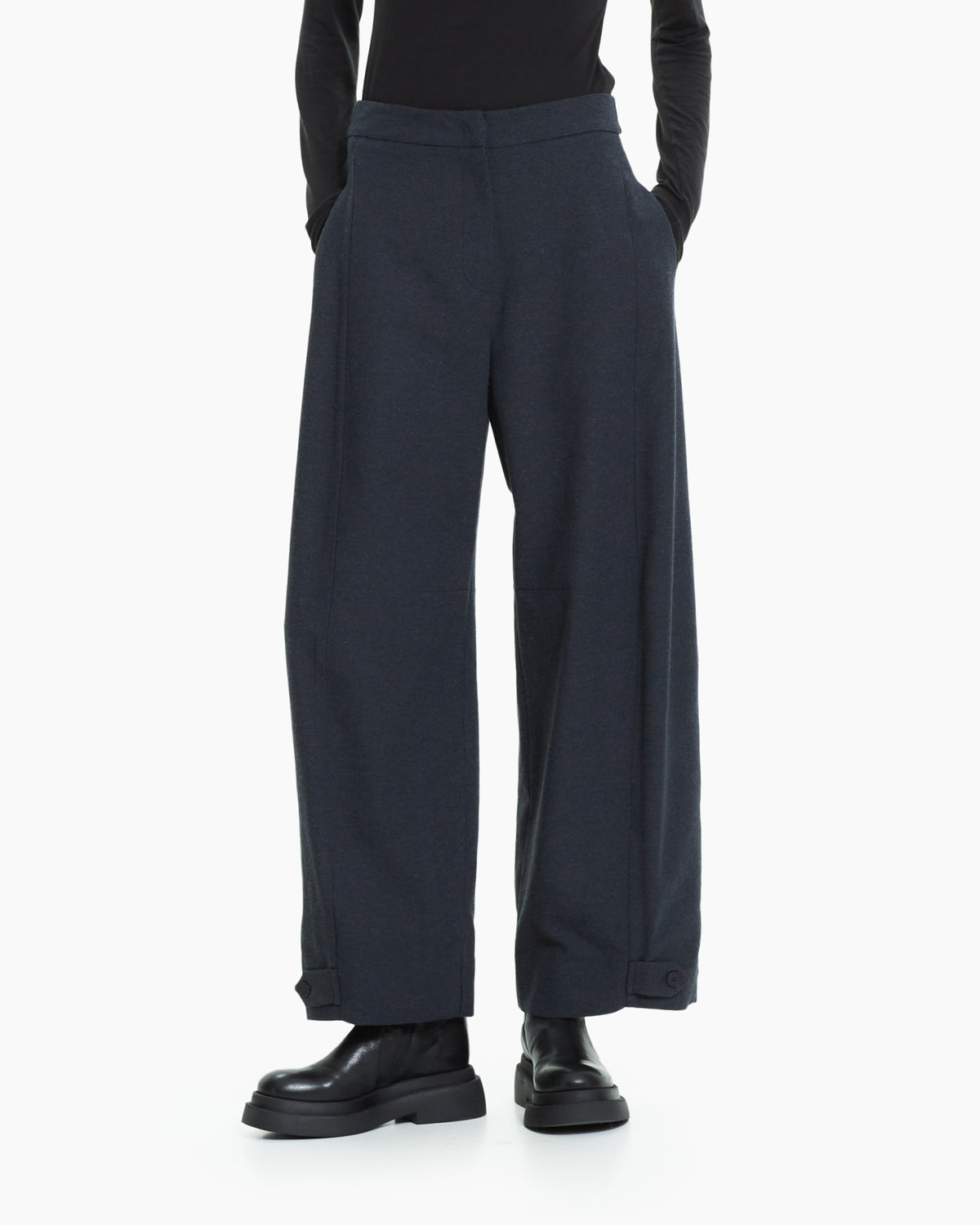 MLO Pantalone ampio cropped  GRIGIO