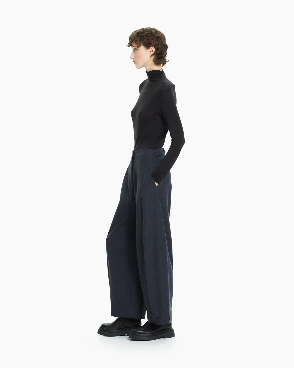 MLO Pantalone ampio cropped  GRIGIO