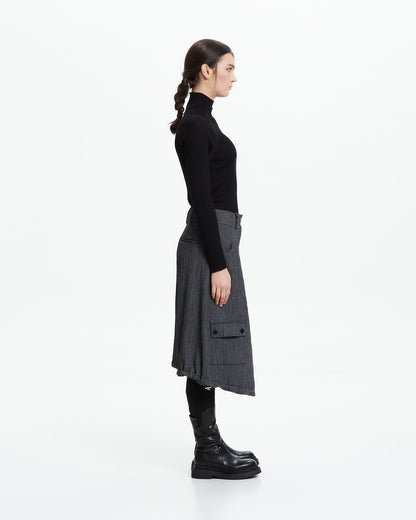 MLO Pantalone cropped con tasche cargo GRIGIO
