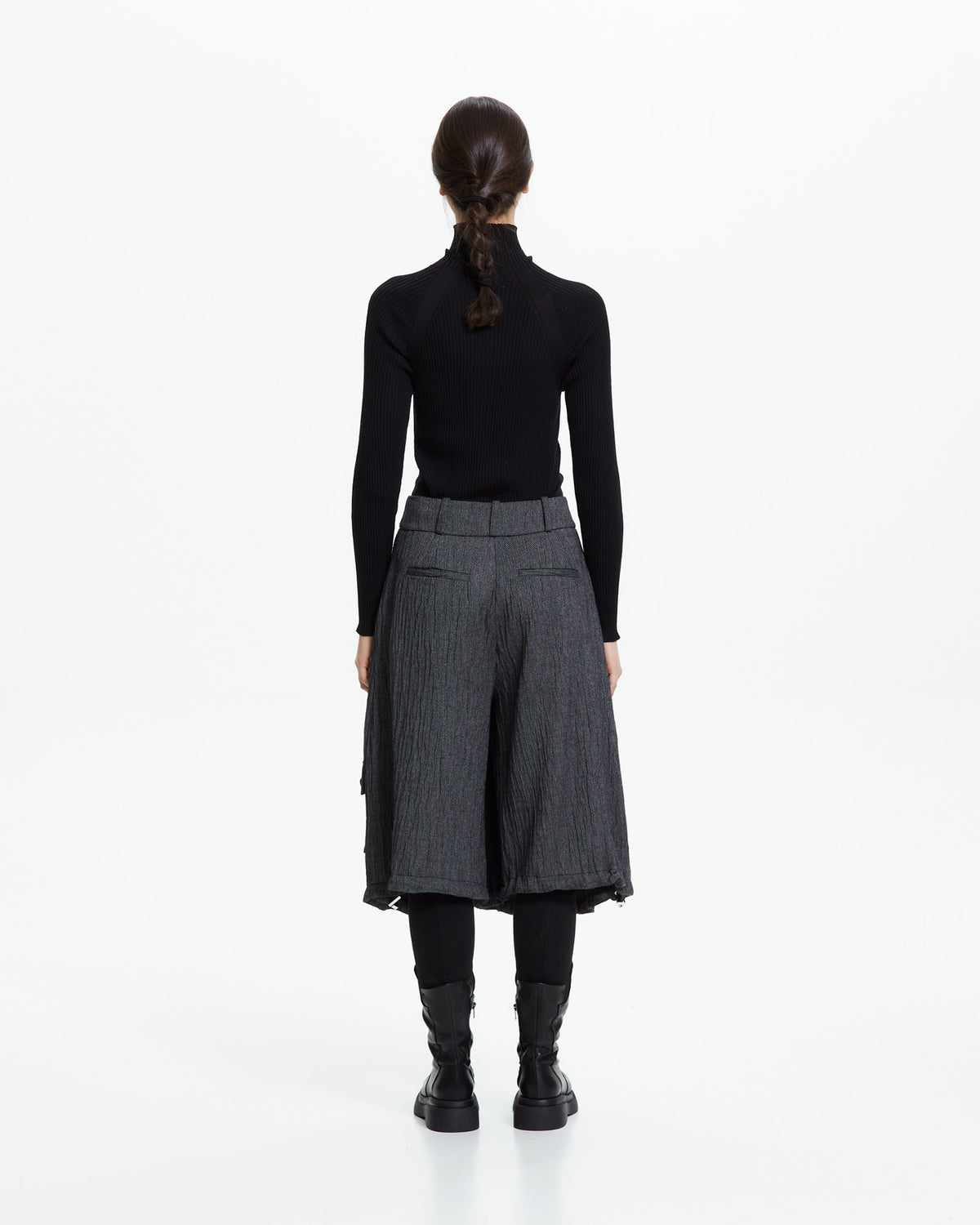 MLO Pantalone cropped con tasche cargo GRIGIO