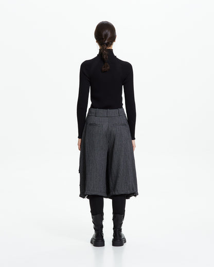 MLO Pantalone cropped con tasche cargo GRIGIO