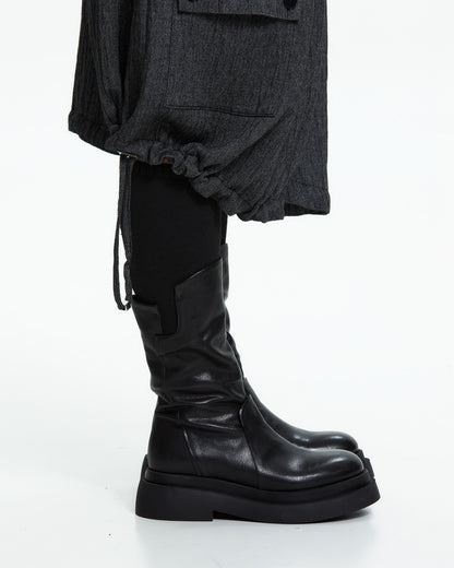 MLO Pantalone cropped con tasche cargo GRIGIO