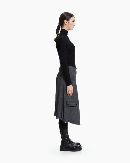 MLO Pantalone cropped con tasche cargo GRIGIO