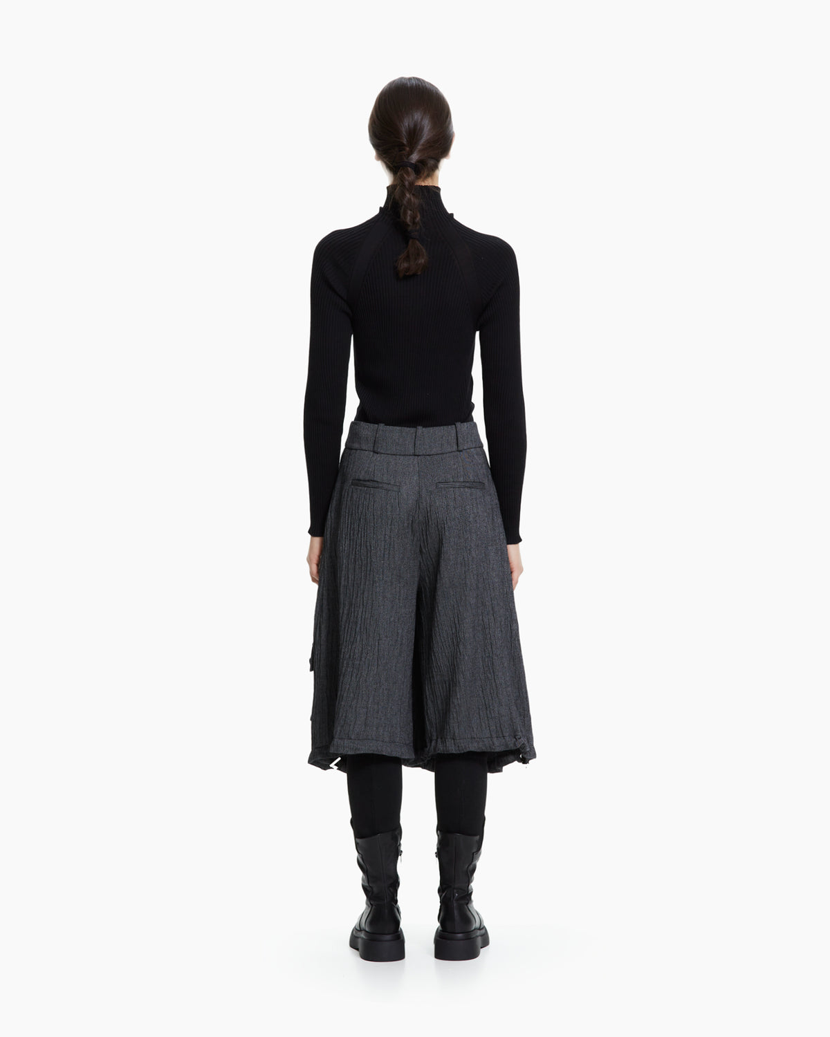 MLO Pantalone cropped con tasche cargo GRIGIO