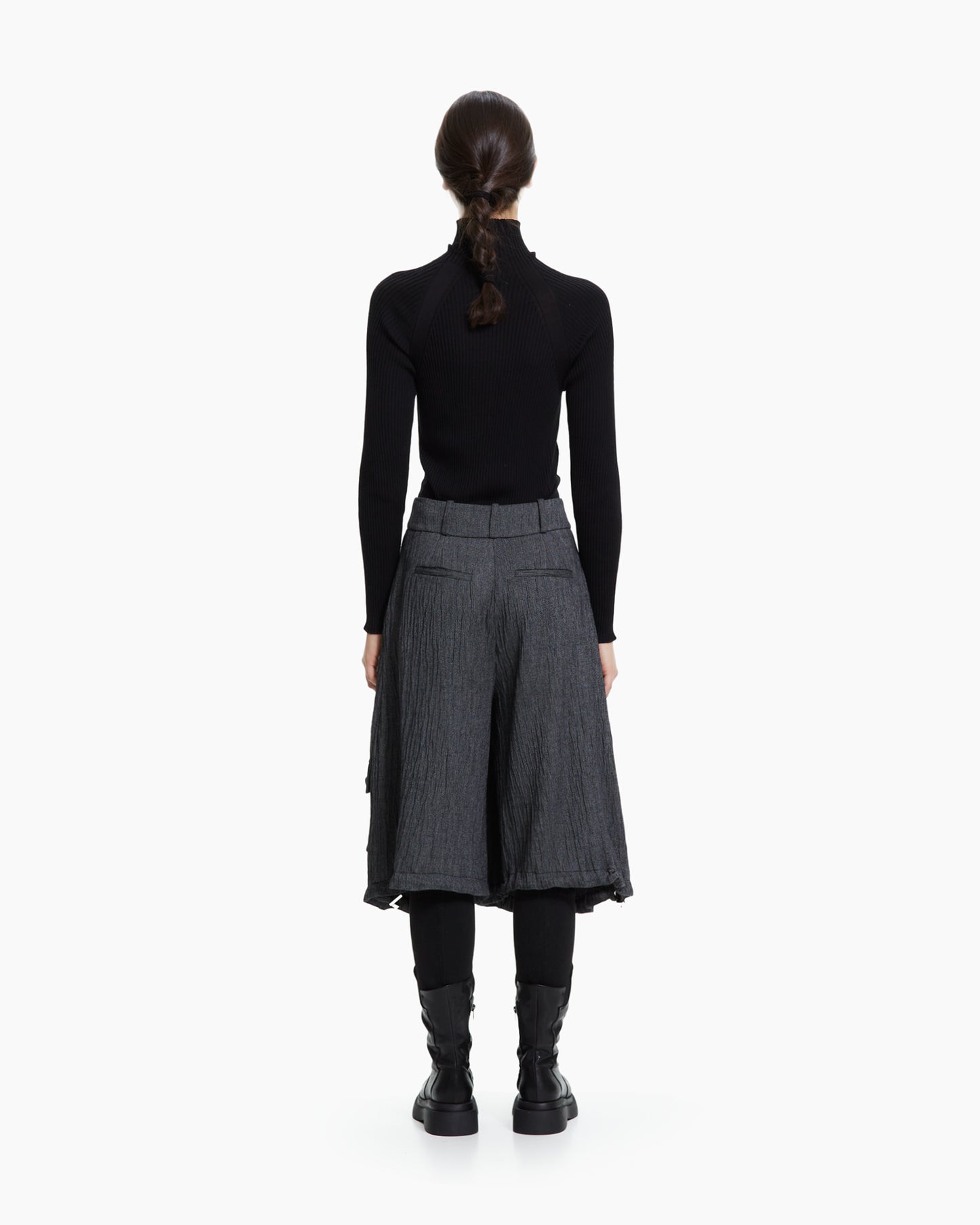 MLO Pantalone cropped con tasche cargo GRIGIO
