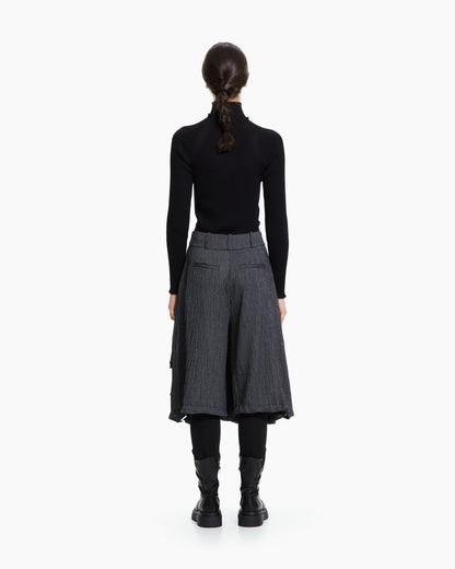 MLO Pantalone cropped con tasche cargo GRIGIO
