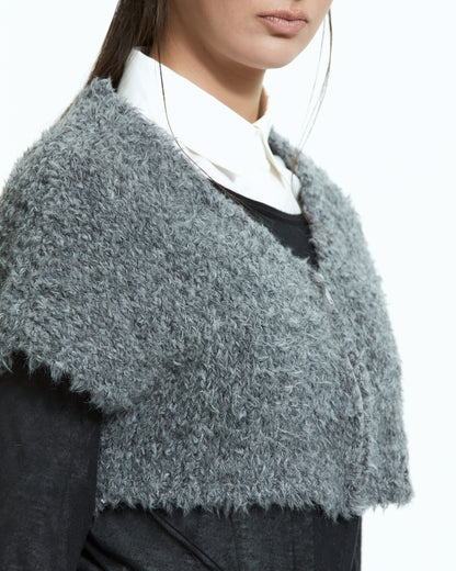 MLO Coprispalle in maglia bouclé GRIGIO