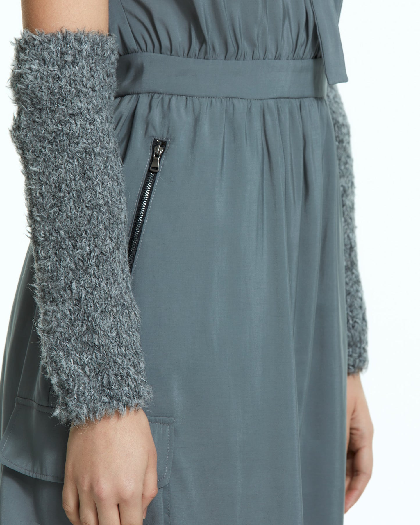 MLO Manicotti in maglia GRIGIO