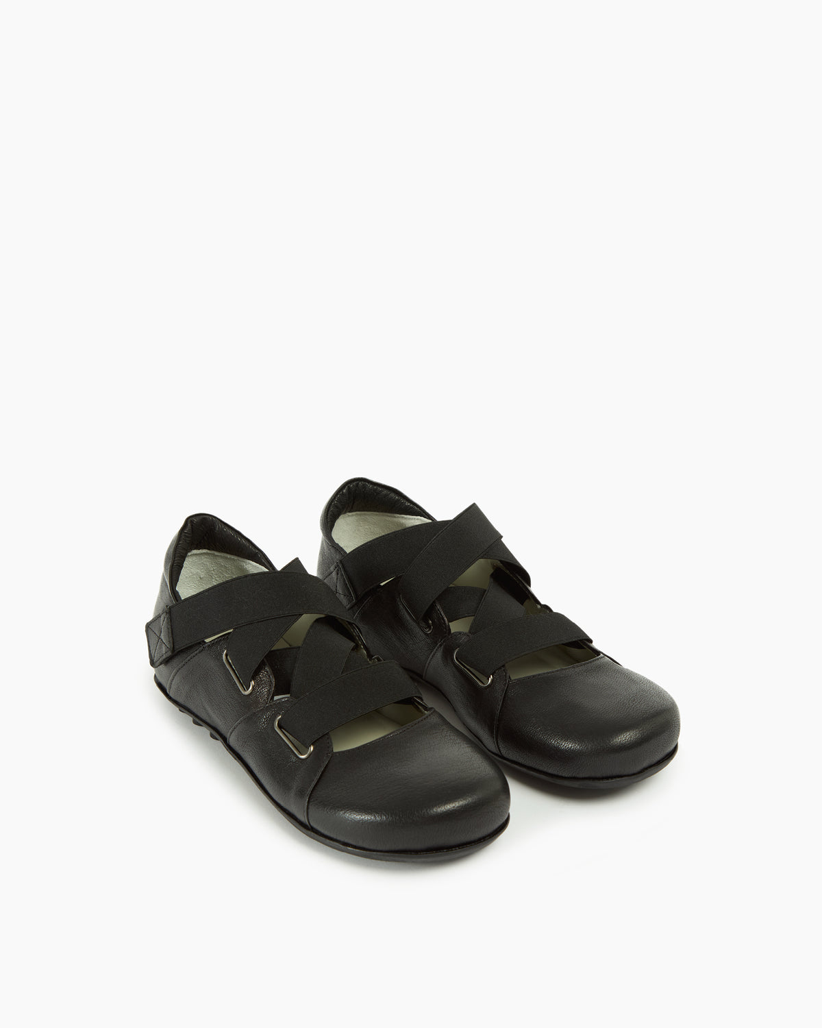 MLO Scarpa con fasce incrociate NERO