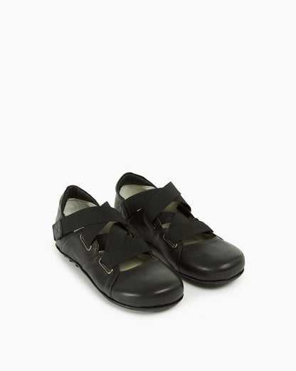 MLO Scarpa con fasce incrociate NERO