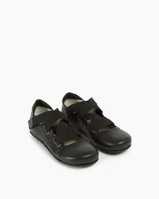 MLO Scarpa con fasce incrociate NERO