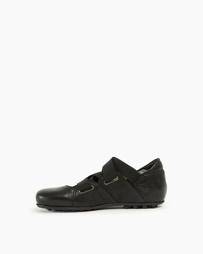 MLO Scarpa con fasce incrociate NERO