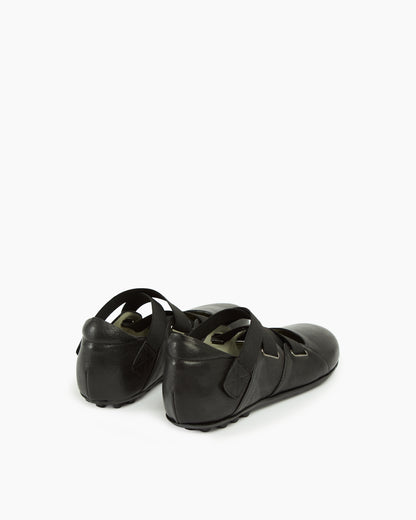 MLO Scarpa con fasce incrociate NERO