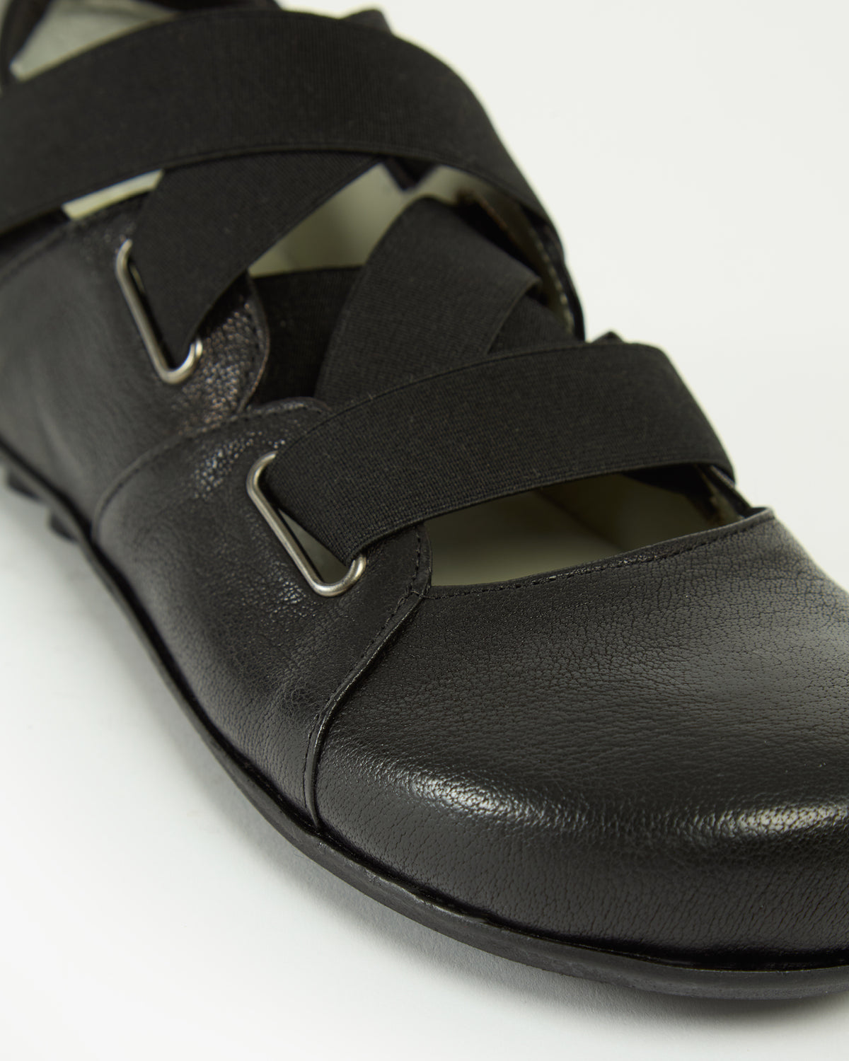 MLO Scarpa con fasce incrociate NERO