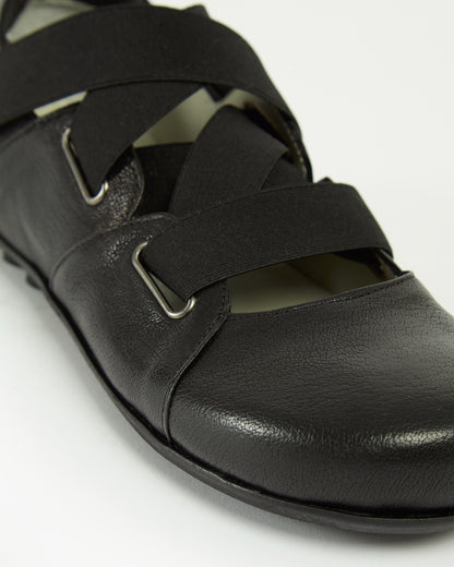 MLO Scarpa con fasce incrociate NERO