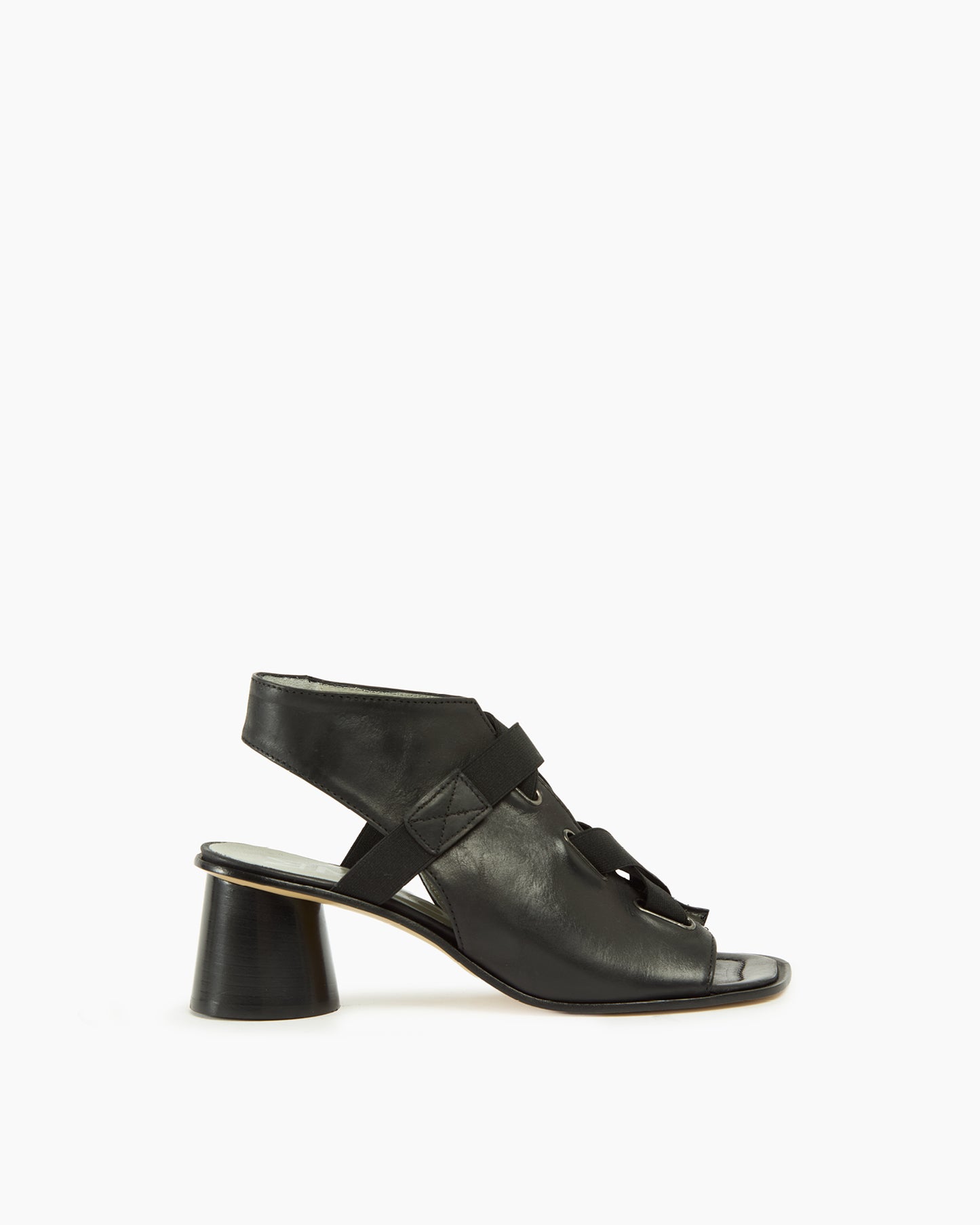 MLO Sandalo con fasce elastiche NERO