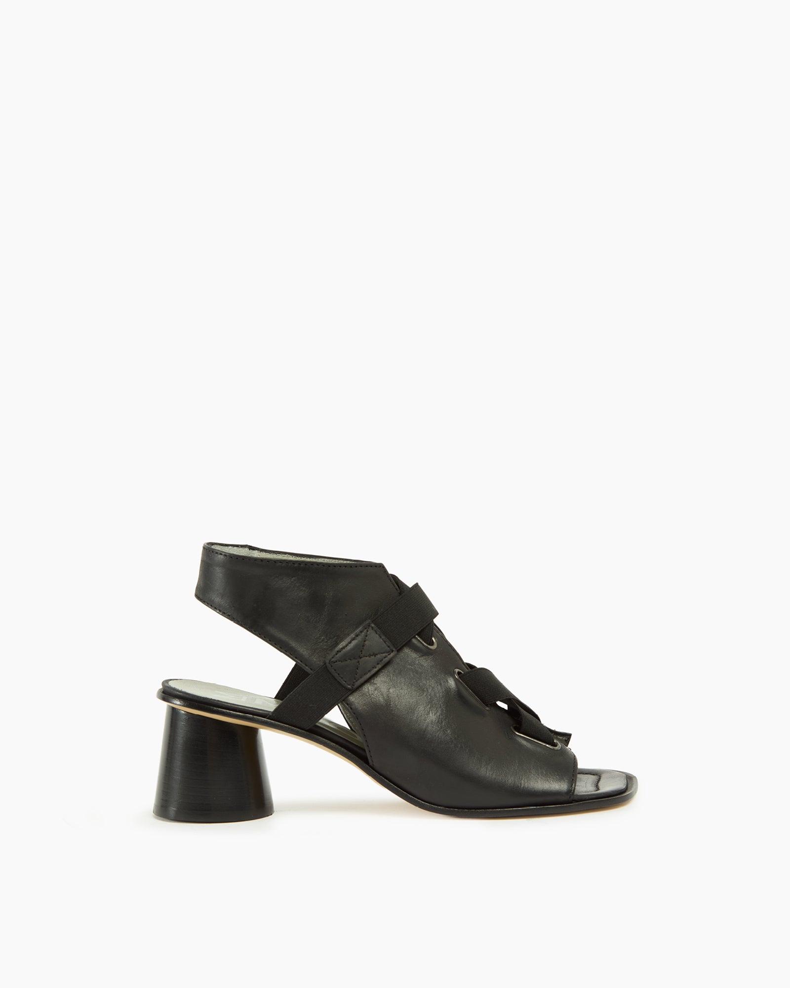 MLO Sandalo con fasce elastiche NERO