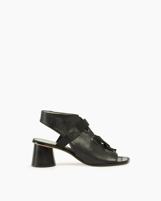 MLO Sandalo con fasce elastiche NERO