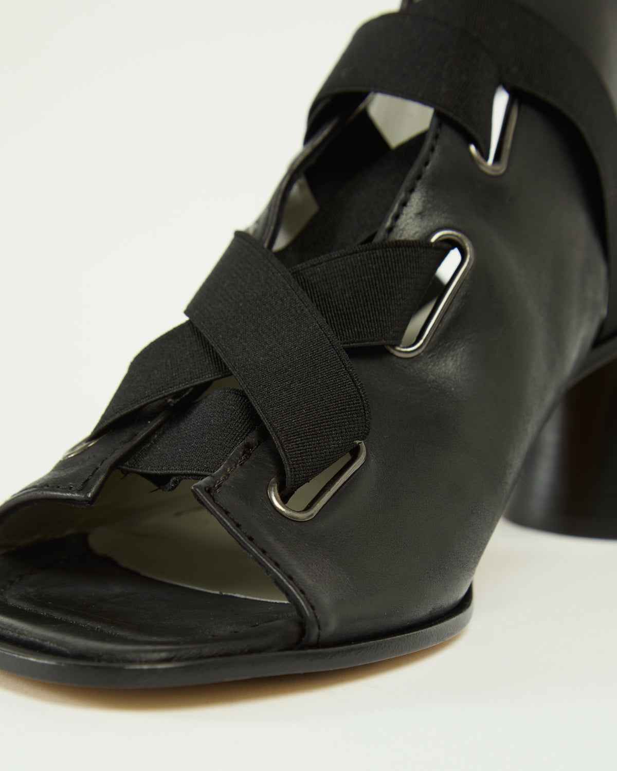 MLO Sandalo con fasce elastiche NERO