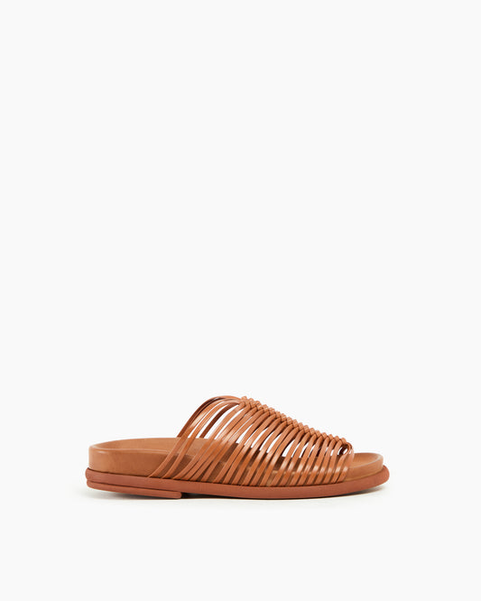 MLO Sandalo con fasce sottili intrecciate ARANCIONE