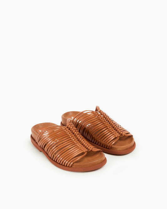 MLO Sandalo con fasce sottili intrecciate ARANCIONE