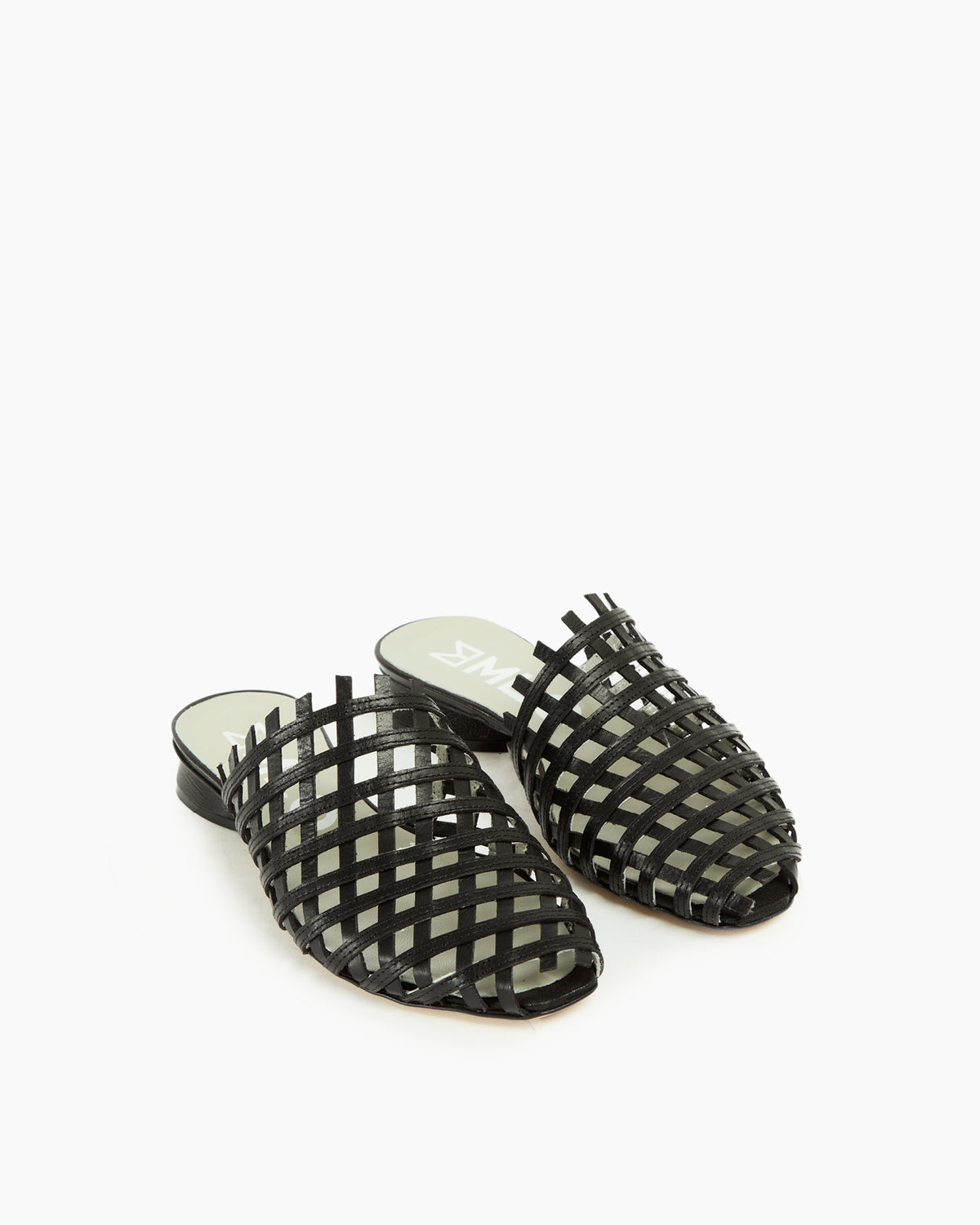 MLO Sandalo mules intrecciato NERO