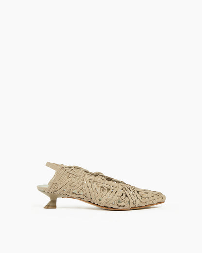 MLO Scarpa slingback GRIGIO