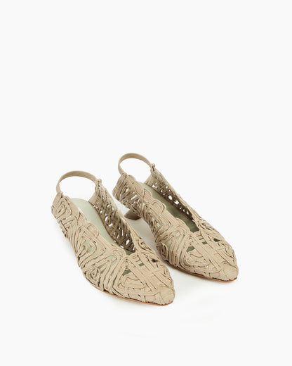 MLO Scarpa slingback GRIGIO