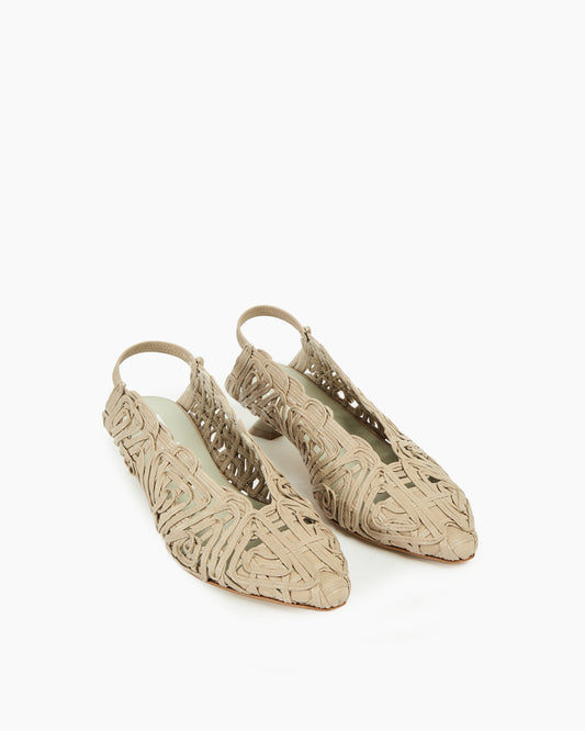 MLO Scarpa slingback GRIGIO