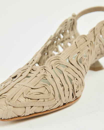 MLO Scarpa slingback GRIGIO