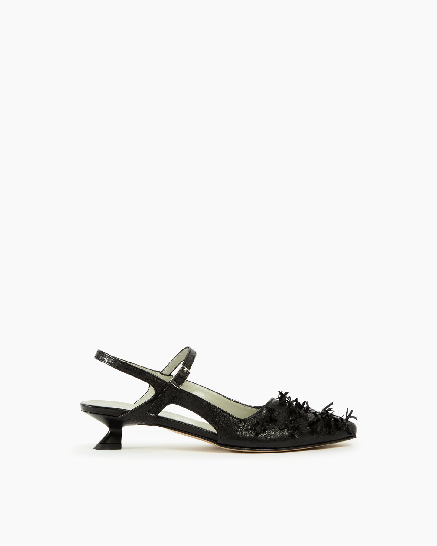 MLO Slingback con lavorazione intrecciata NERO