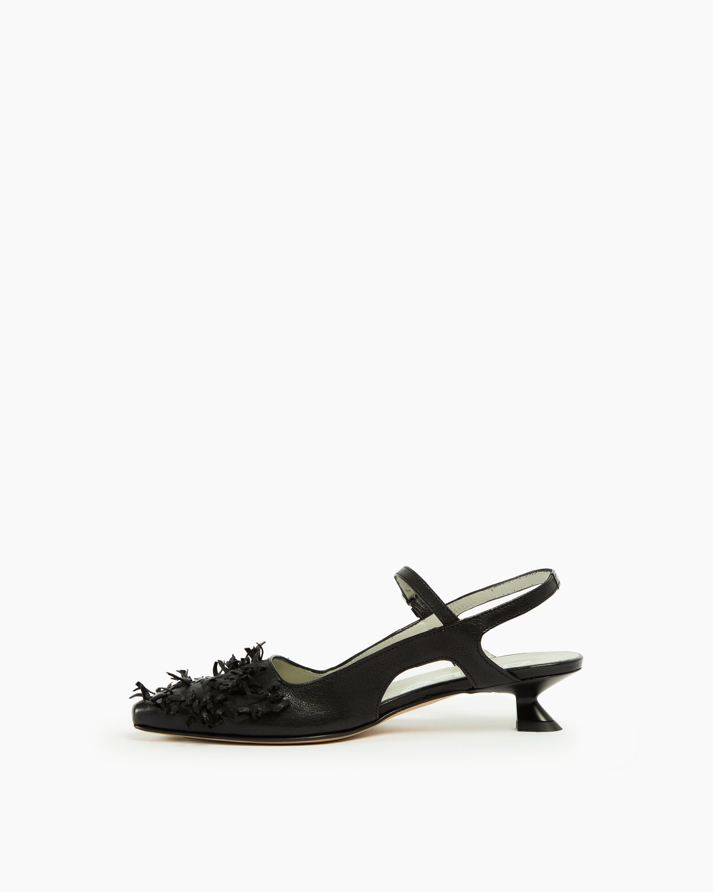 MLO Slingback con lavorazione intrecciata NERO