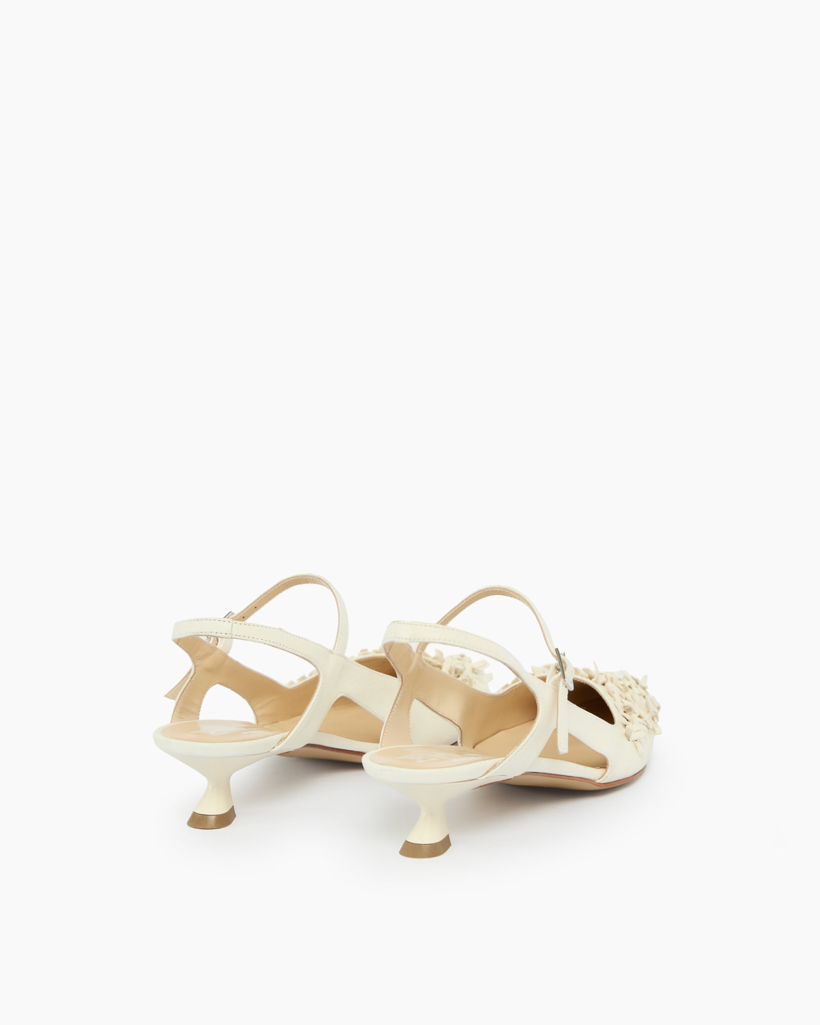 MLO Slingback con lavorazione intrecciata BIANCO