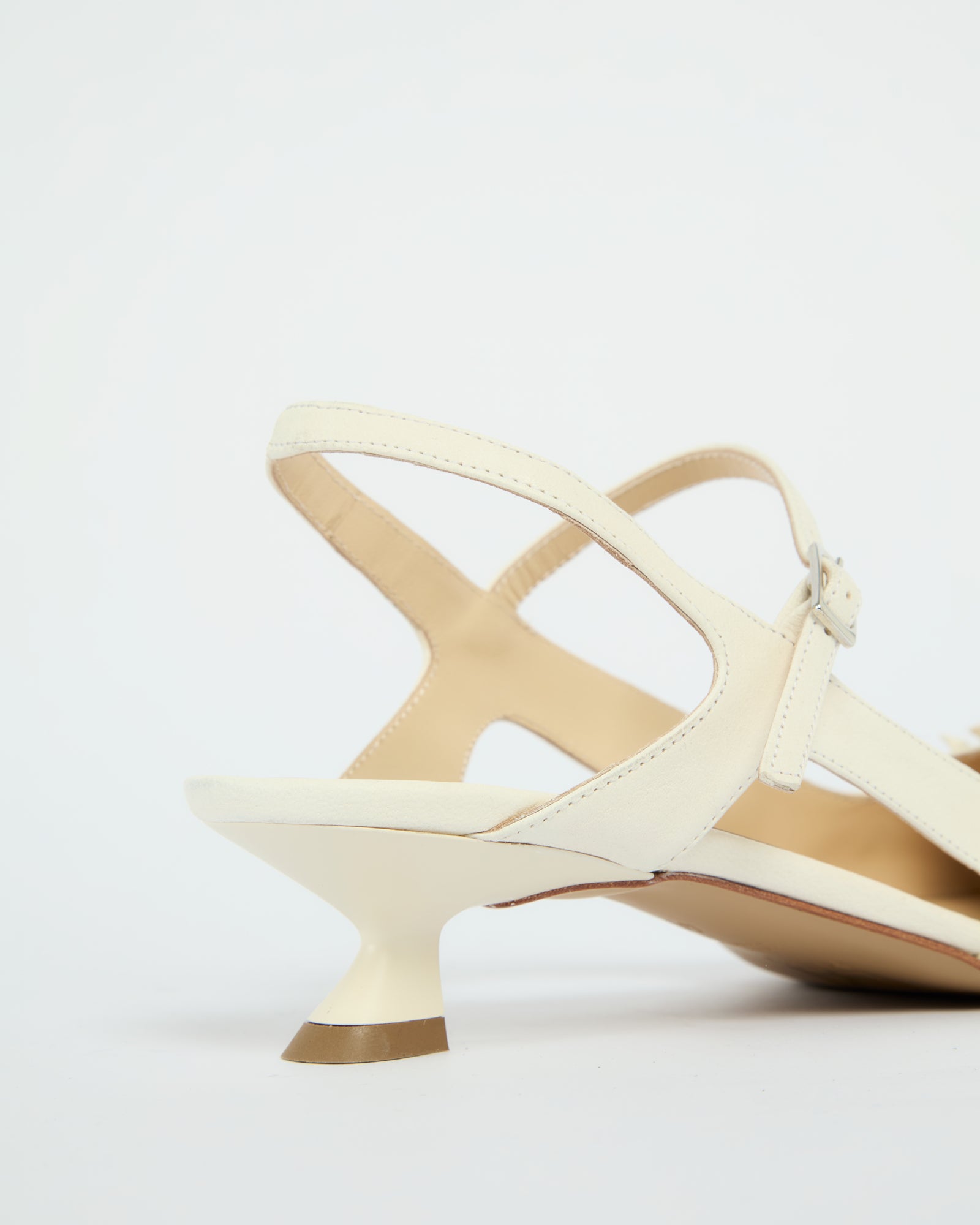 MLO Slingback con lavorazione intrecciata BIANCO