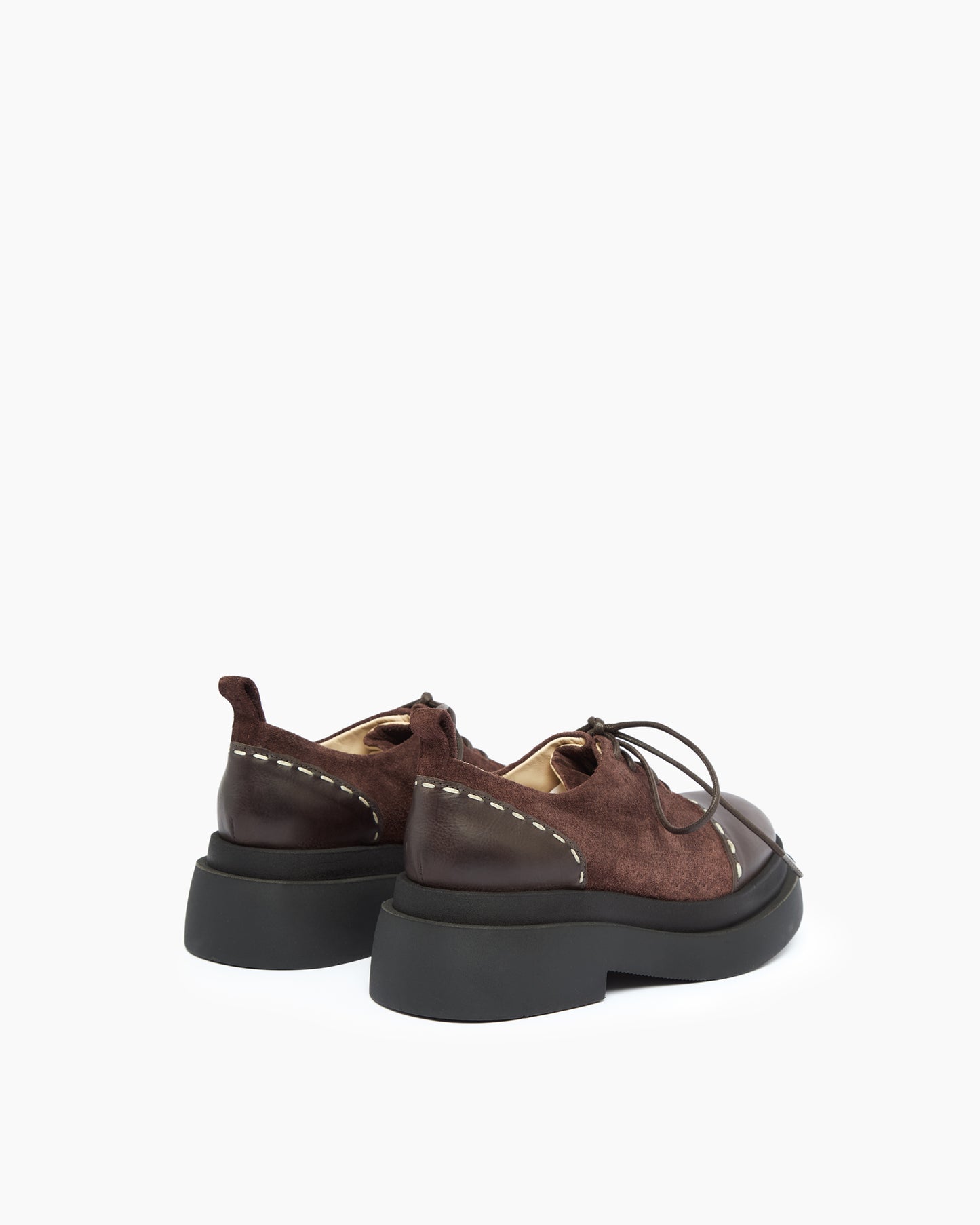 MLO Scarpa stringata MARRONE+MARRONE