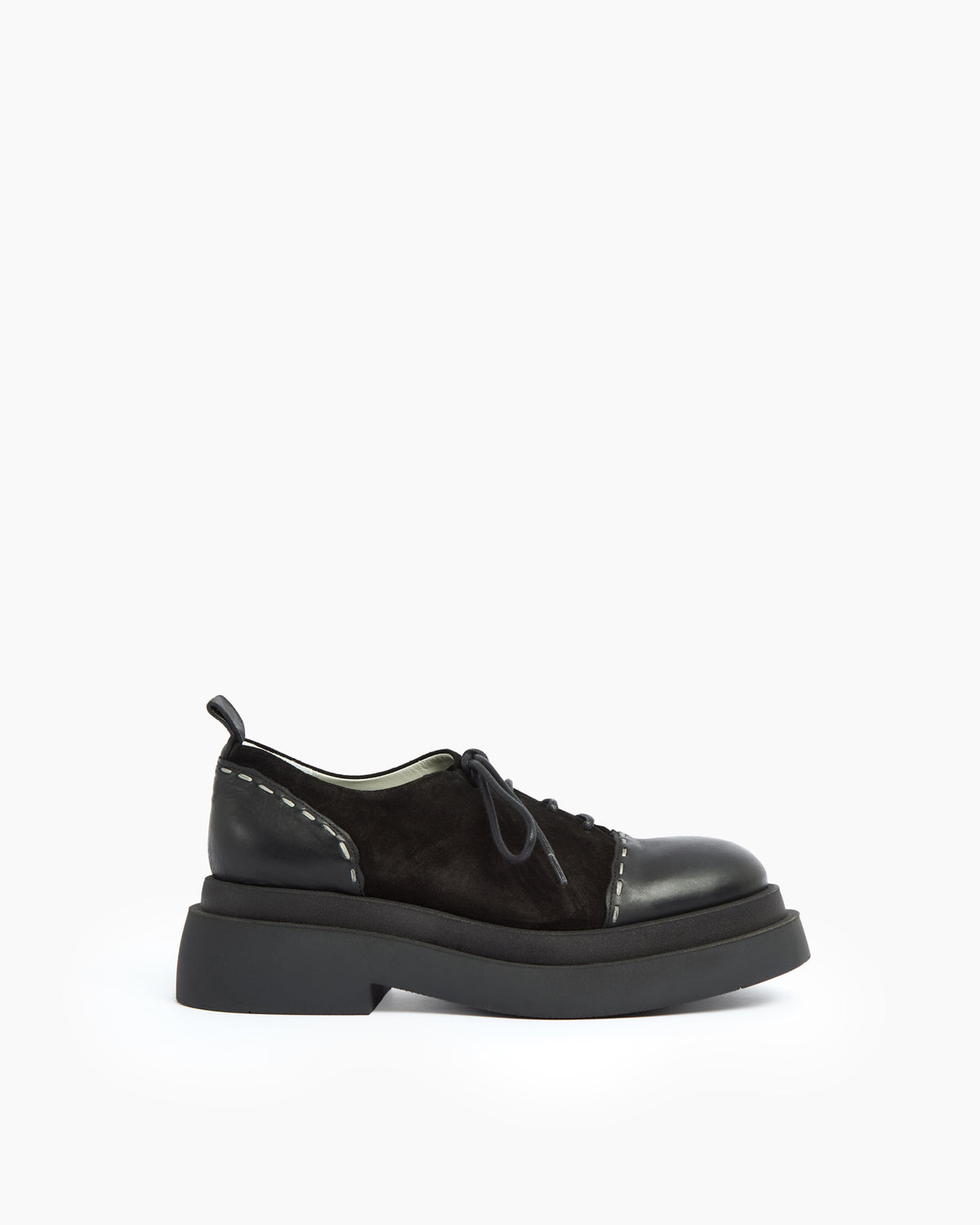 MLO Scarpa stringata NERO+NERO