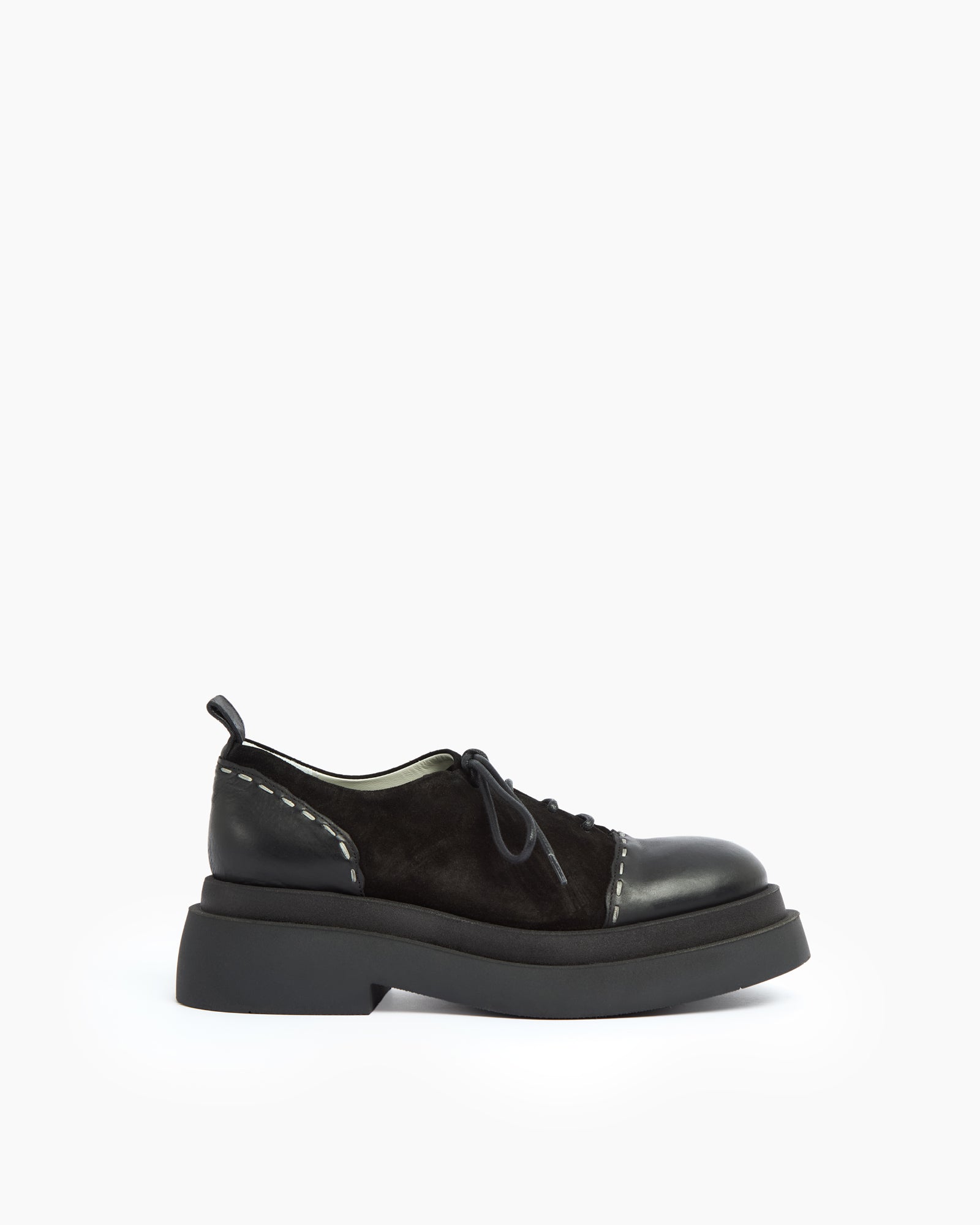 MLO Scarpa stringata NERO+NERO
