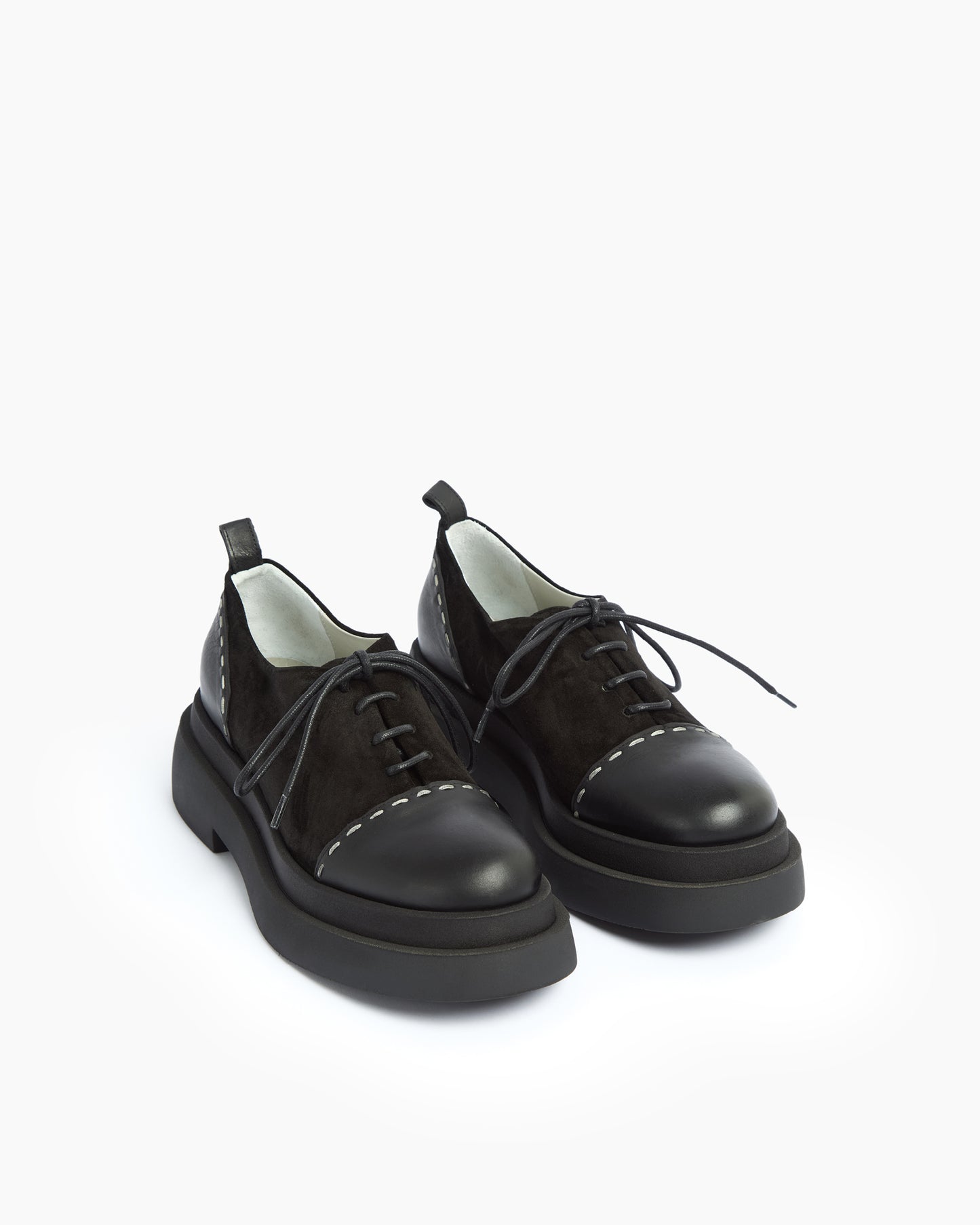 MLO Scarpa stringata NERO+NERO