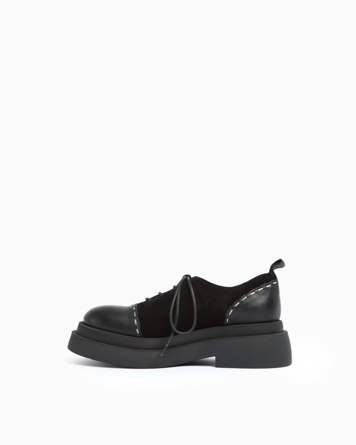 MLO Scarpa stringata NERO+NERO