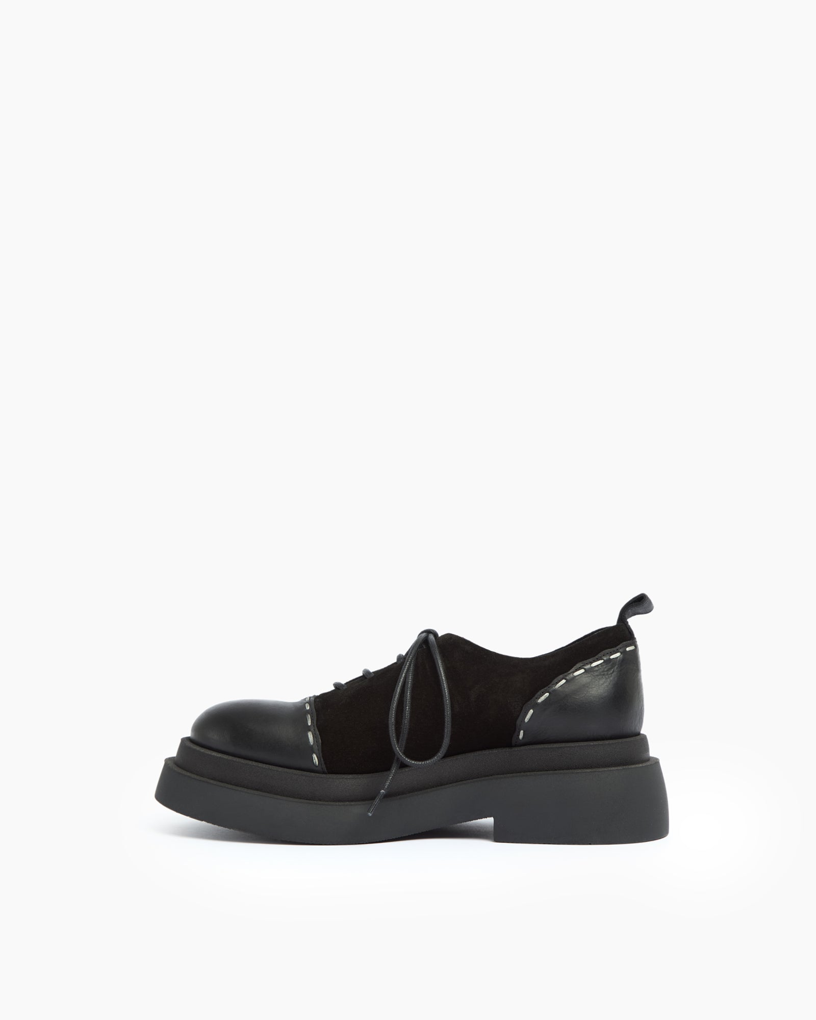 MLO Scarpa stringata NERO+NERO